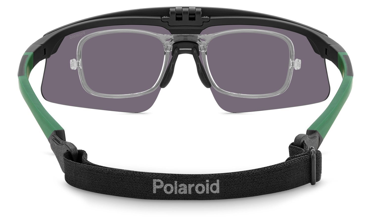 Occhiali da sole Polaroid Pld 7056/CI 207377 3OL 5Z colore matte black green forma rettangolare lenti greygreen mirror polarized