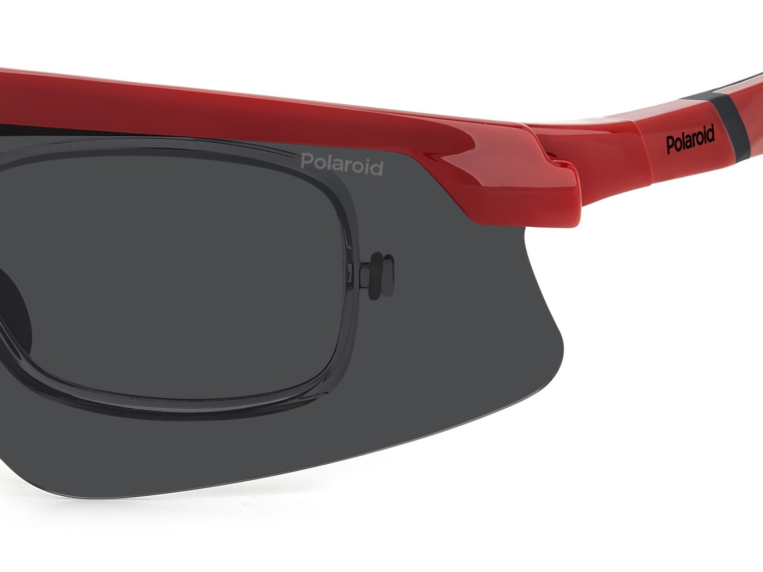 Sunglasses Polaroid Pld 7056/CI 207377 C9A M9 color red shape rectangle lenses grey polarized