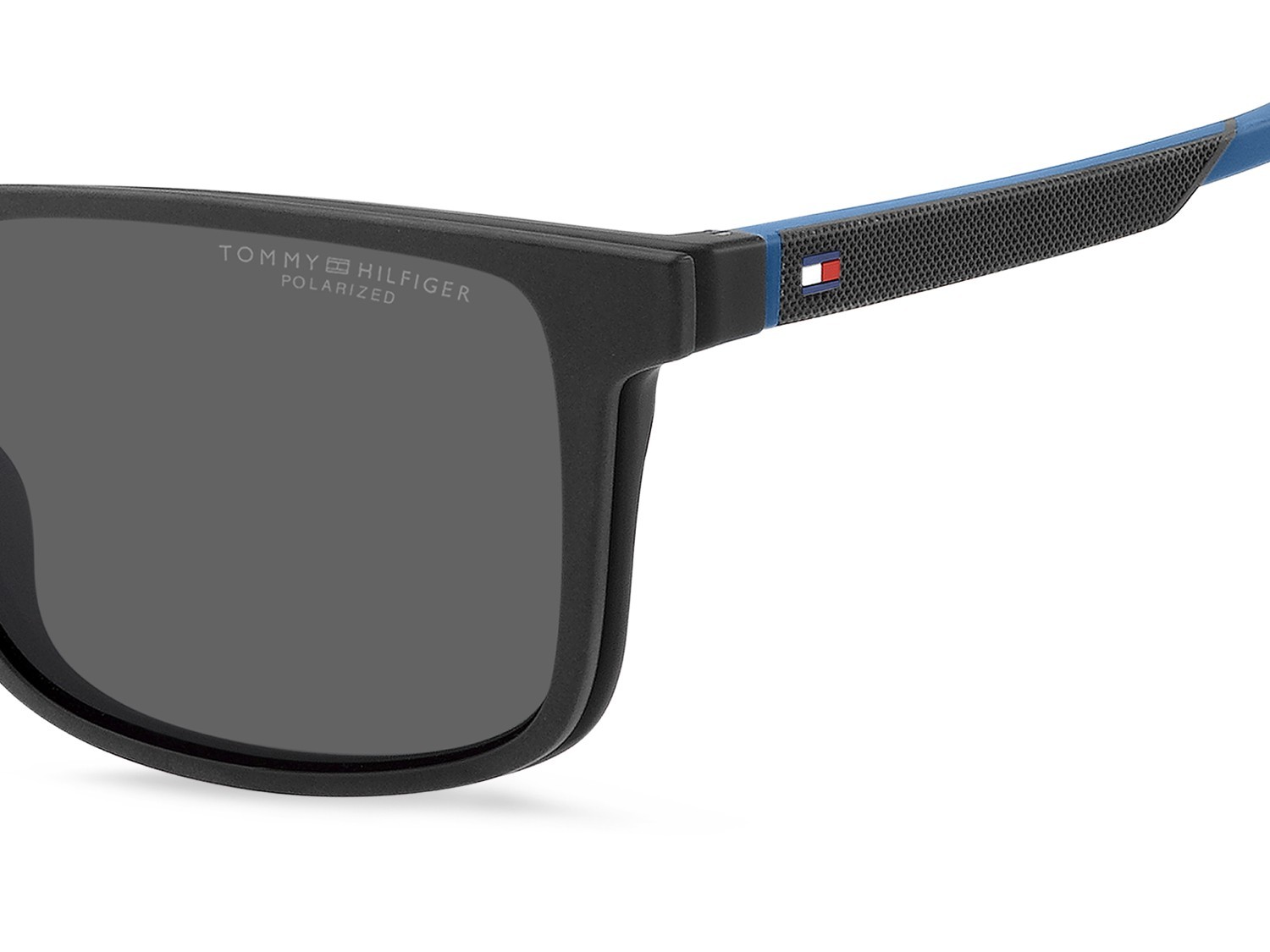 Occhiali da vista Tommy Hilfiger Th 2145/CS 207378 09V colore grey blue forma rettangolare lenti grey polarized