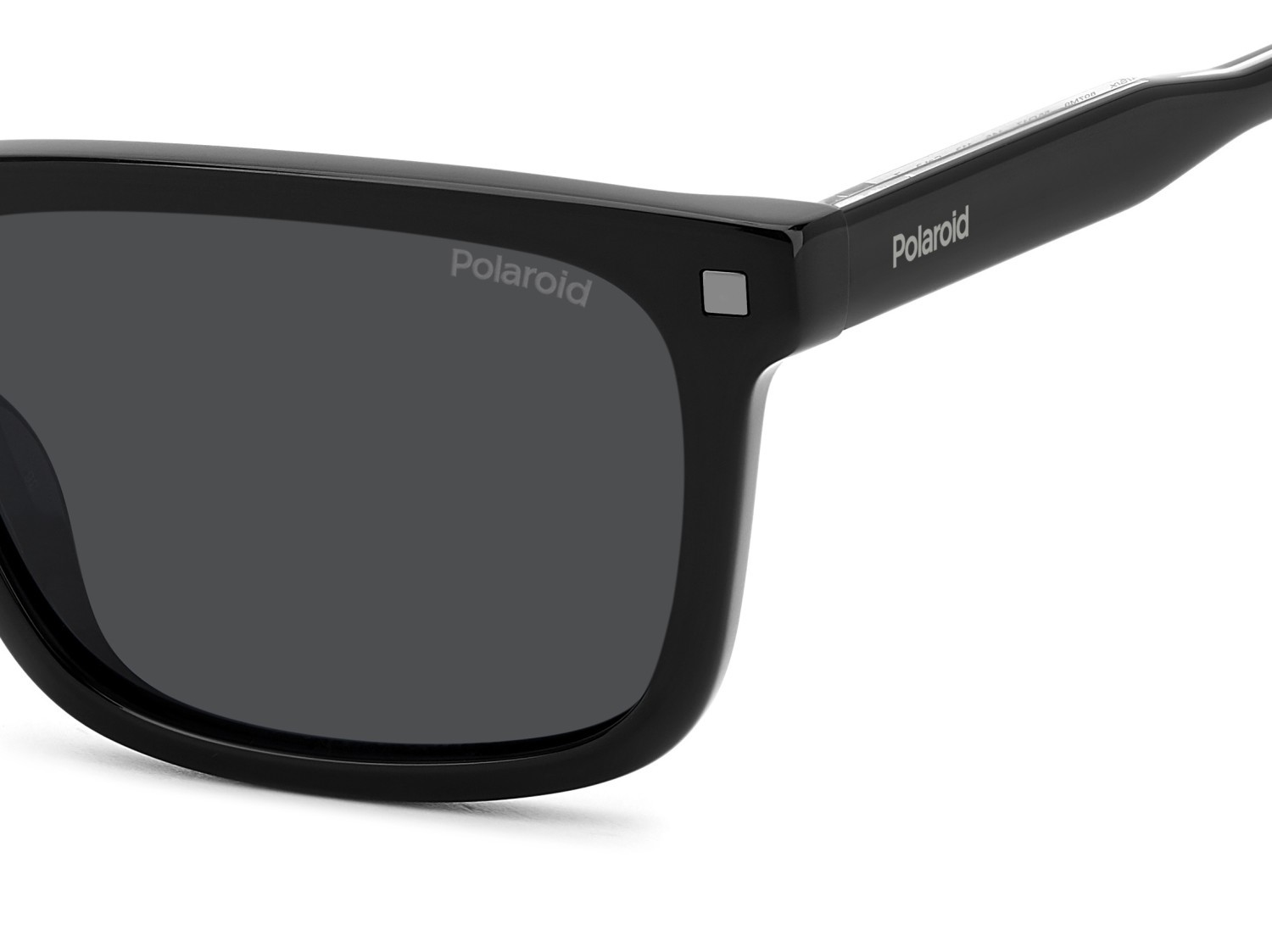 Sunglasses Polaroid Pld 4174/S 207380 807 M9 color black shape rectangle lenses grey polarized