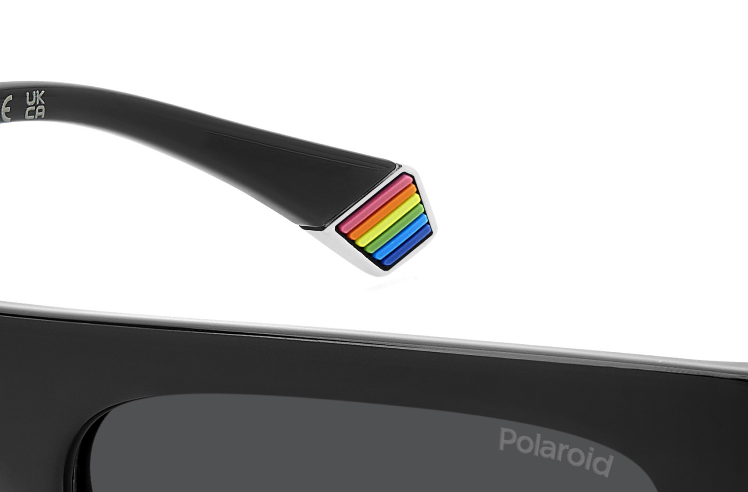 Sunglasses Polaroid Pld 6224/S 207382 807 M9 color black shape rectangle lenses grey polarized