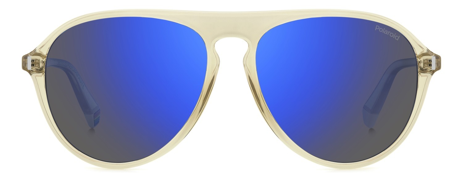 Sonnenbrillen Polaroid Pld 6225/S 207383 40G 5X farbe yellow form aviator gläser blue mirror polarized