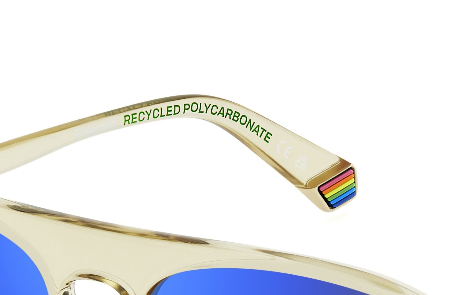 Sonnenbrillen Polaroid Pld 6225/S 207383 40G 5X farbe yellow form aviator gläser blue mirror polarized