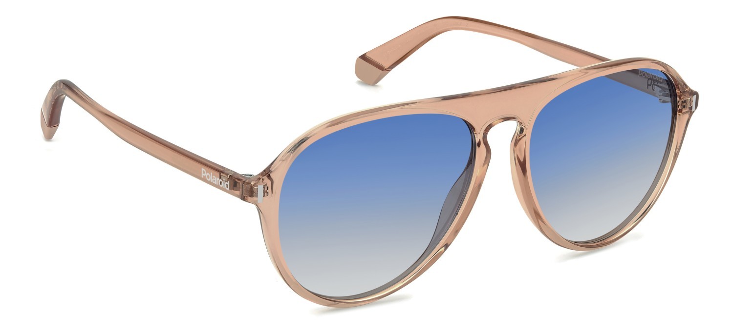 Sonnenbrillen Polaroid Pld 6225/S 207383 733 Z7 farbe peach form aviator gläser blue shaded polarized