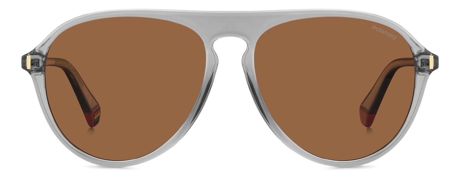 Sunglasses Polaroid Pld 6225/S 207383 KB7 HE color grey shape aviator lenses copper polarized