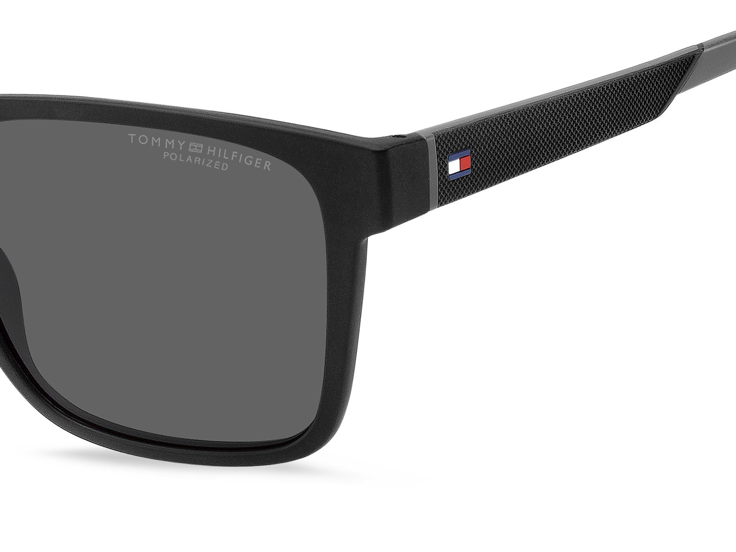 Sunglasses Tommy Hilfiger Th 2144/S 207387 08A M9 color black grey shape rectangle lenses grey polarized