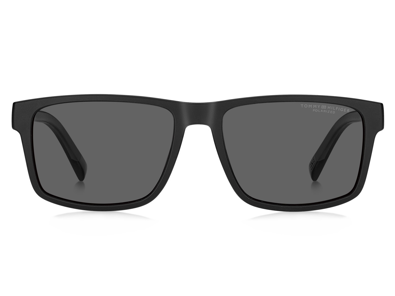 Sunglasses Tommy Hilfiger Th 2142/S 207388 807 M9 color black shape rectangle lenses grey polarized