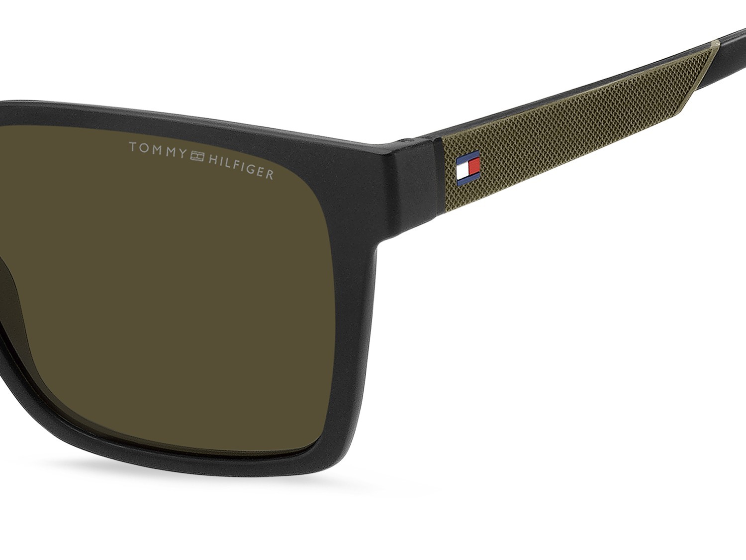 Sonnenbrillen Tommy Hilfiger Th 2143/S 207389 7ZJ QT farbe black green form rechteckig gläser green