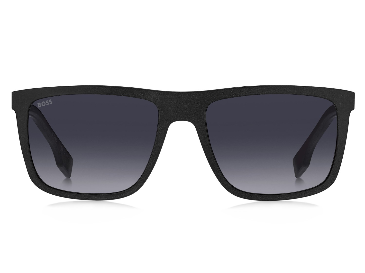 Sunglasses Hugo Boss 1699/S 207407 003 9O color matte black shape rectangle lenses dark grey shaded