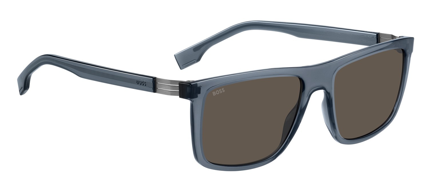 Sonnenbrillen Hugo Boss 1699/S 207407 PJP IR farbe blue form rechteckig gläser grey
