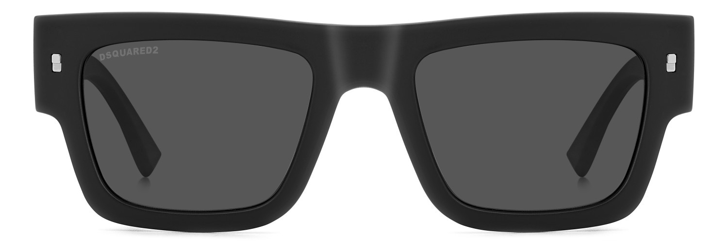 Occhiali da sole Dsquared2 Icon 0021/S 207426 003 IR colore matte black forma rettangolare lenti grey