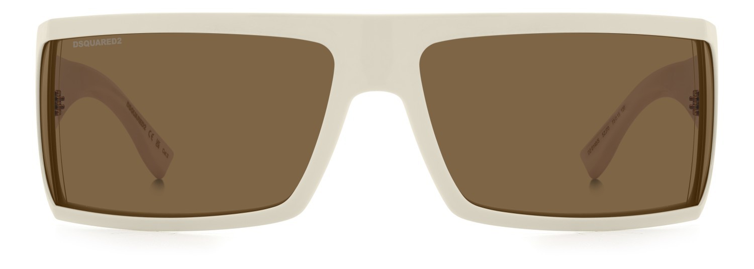 Sonnenbrillen Dsquared2 D2 0140/S 207427 SZJ 70 farbe ivory form rechteckig gläser brown