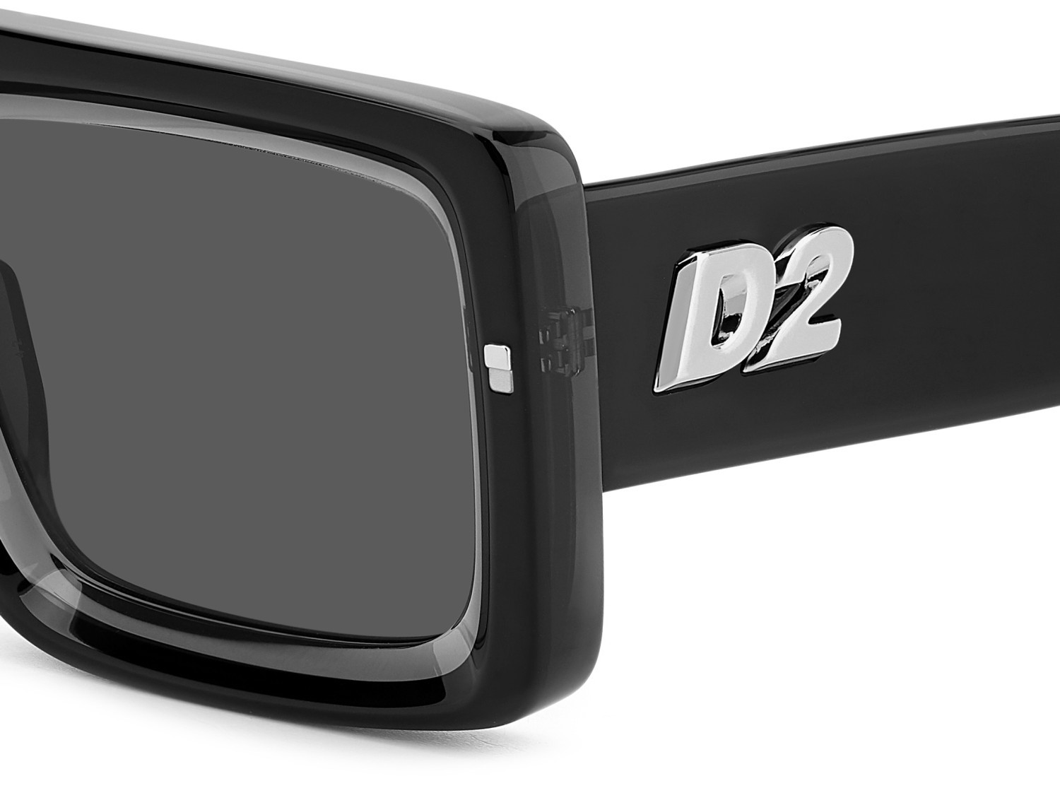 Sonnenbrillen Dsquared2 D2 0141/S 207428 08A IR farbe black grey form rechteckig gläser grey