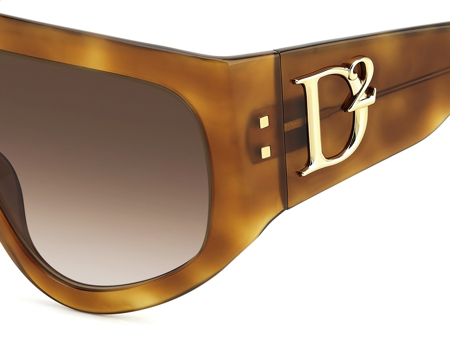 Occhiali da sole Dsquared2 D2 0149/S 207430 05L HA colore havana 2 forma mask lenti brown shaded