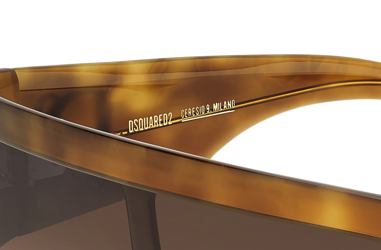 Occhiali da sole Dsquared2 D2 0149/S 207430 05L HA colore havana 2 forma mask lenti brown shaded