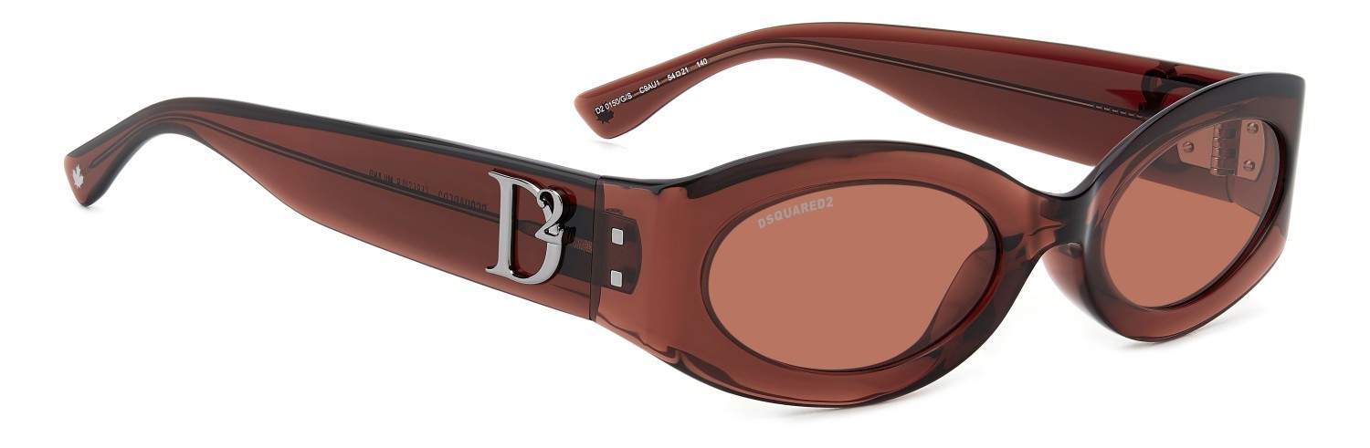 Sonnenbrillen Dsquared2 D2 0150/G 207431 C9A U1 farbe red form oval gläser pink