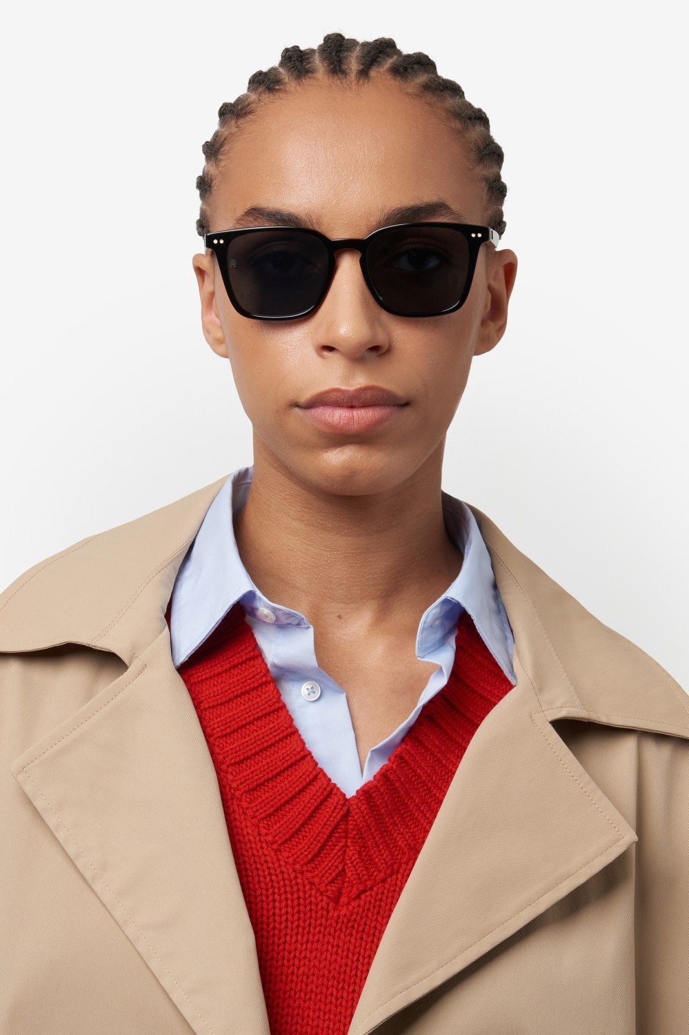 Sonnenbrillen Tommy Hilfiger Th 2158/S 207433 807 IR farbe black form rechteckig gläser grey