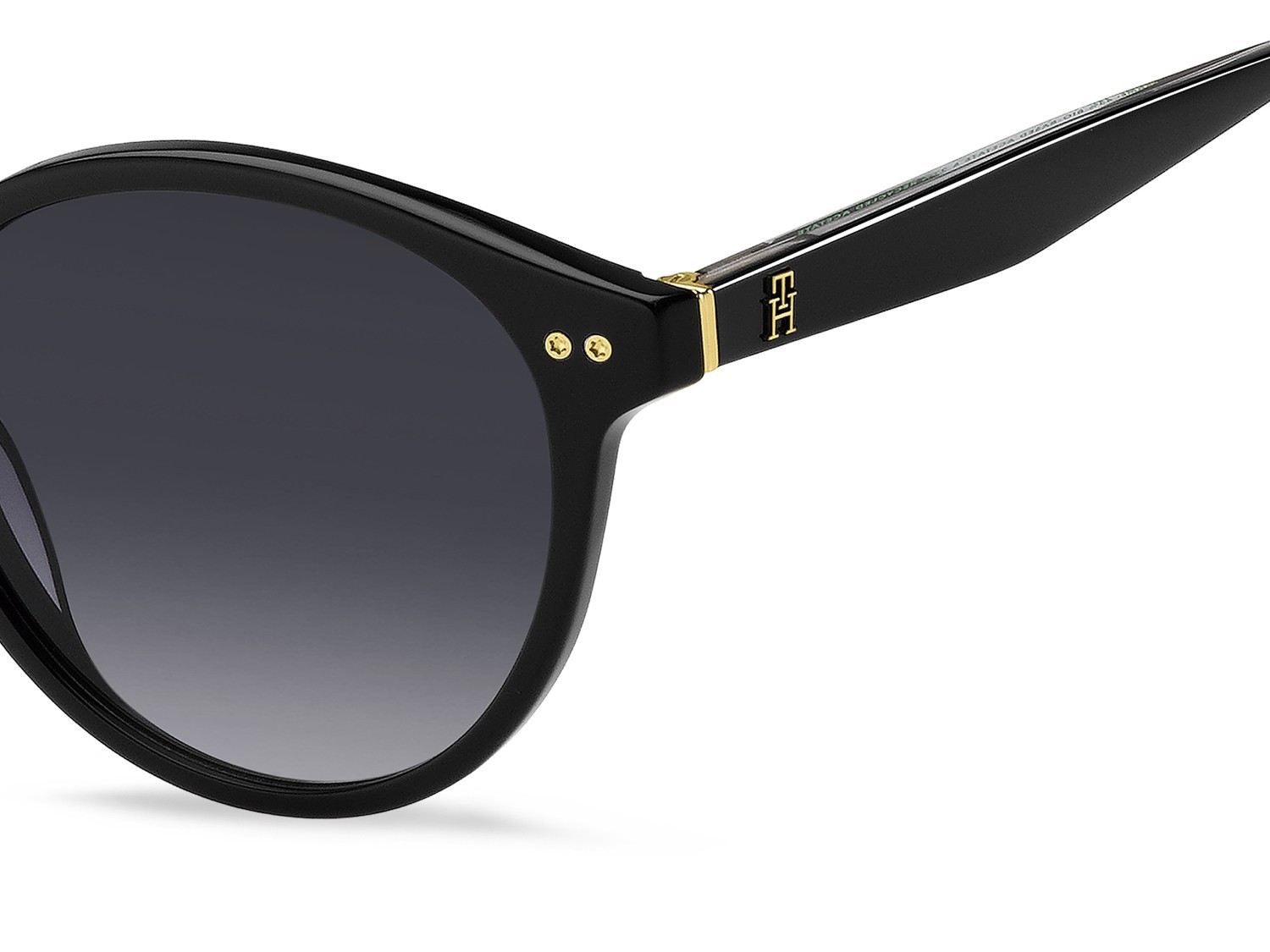 Sonnenbrillen Tommy Hilfiger Th 2159/S 207434 807 9O farbe black form pantos gläser dark grey shaded