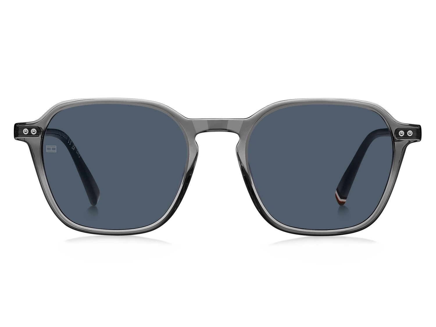 Sunglasses Tommy Hilfiger Th 2132/S 207435 KB7 KU color grey shape rectangle lenses blue
