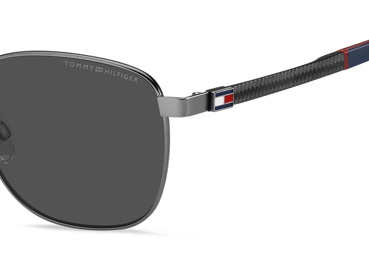 Sonnenbrillen Tommy Hilfiger Th 2138/S 207448 5UV IR farbe dark ruthenium blue form rechteckig gläser grey