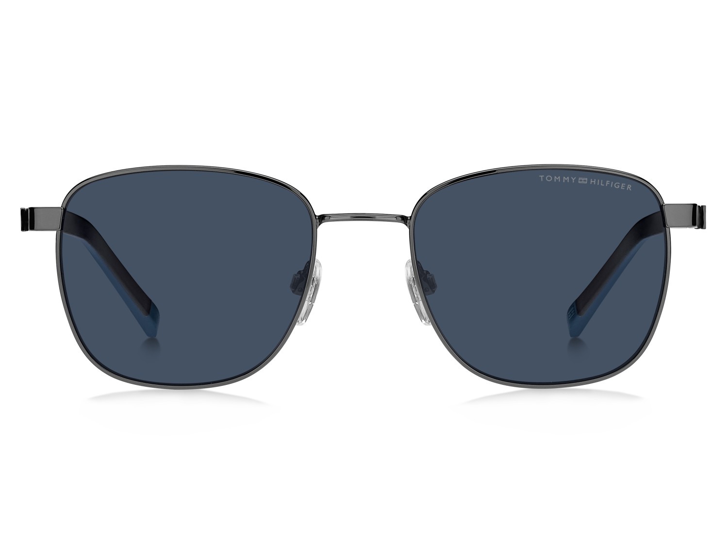 Sunglasses Tommy Hilfiger Th 2138/S 207448 KJ1 KU color dark ruthenium shape rectangle lenses blue