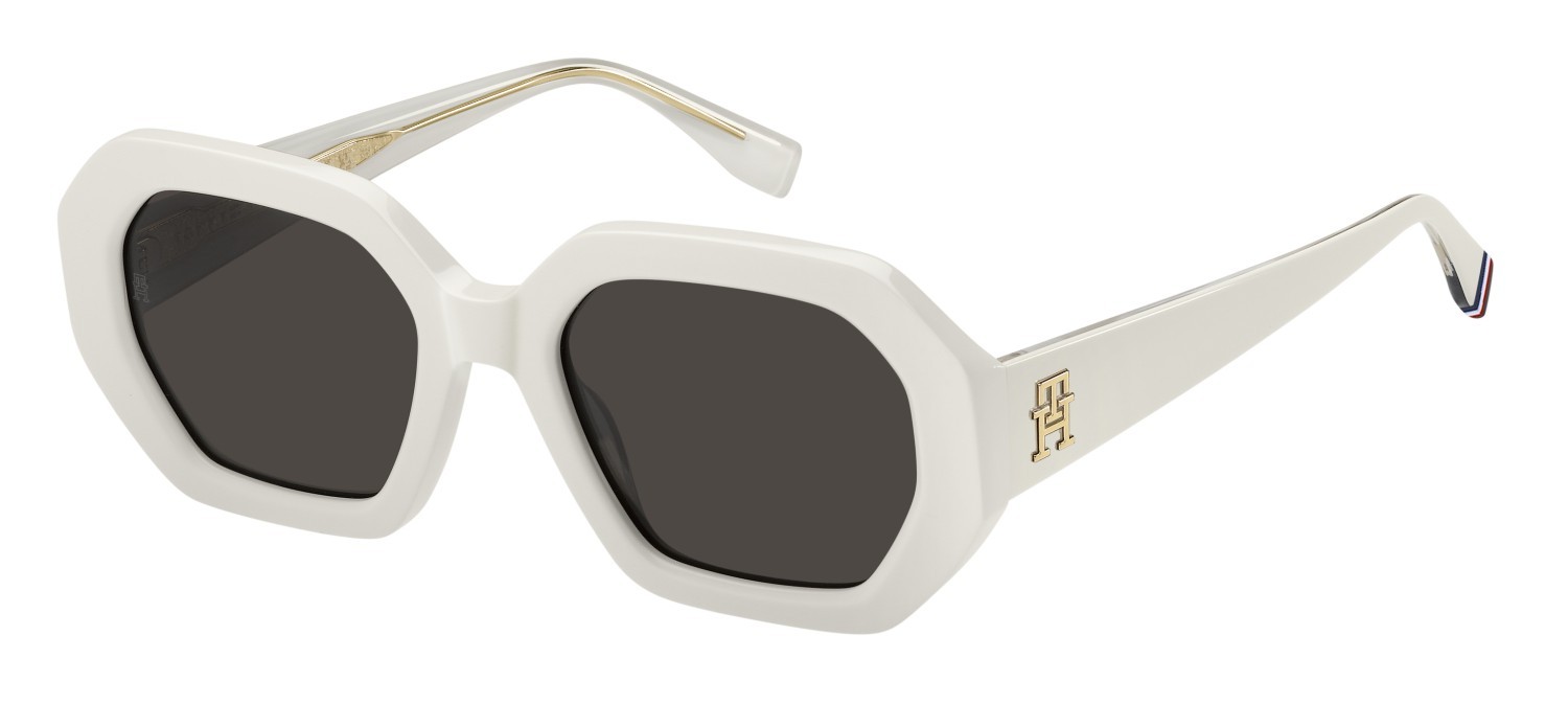 Sonnenbrillen Tommy Hilfiger Th 2155/S 207464 SZJ IR farbe ivory form rechteckig gläser grey