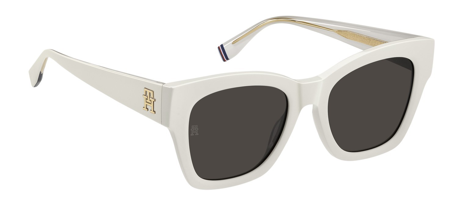 Sonnenbrillen Tommy Hilfiger Th 2156/S 207525 SZJ IR farbe ivory form rechteckig gläser grey