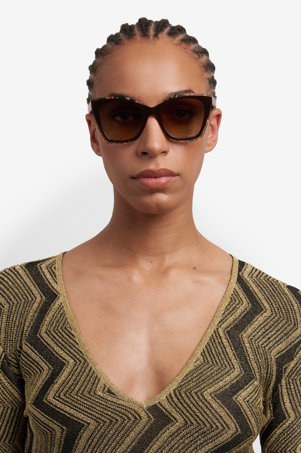 Occhiali da sole Missoni Mis 0188/S 207537 09Q HA colore brown forma rettangolare lenti brown shaded