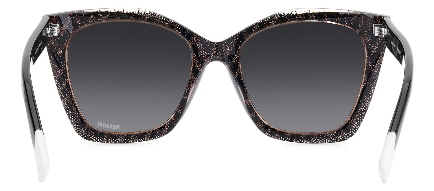 Sonnenbrillen Missoni Mis 0188/S 207537 807 9O farbe black form rechteckig gläser dark grey shaded