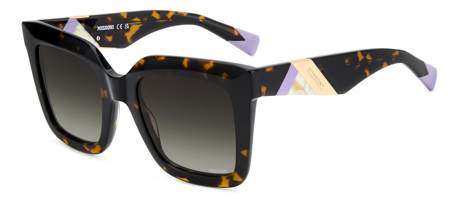 Occhiali da sole Missoni Mis 0192/S 207539 086 HA colore havana forma quadrato lenti brown shaded