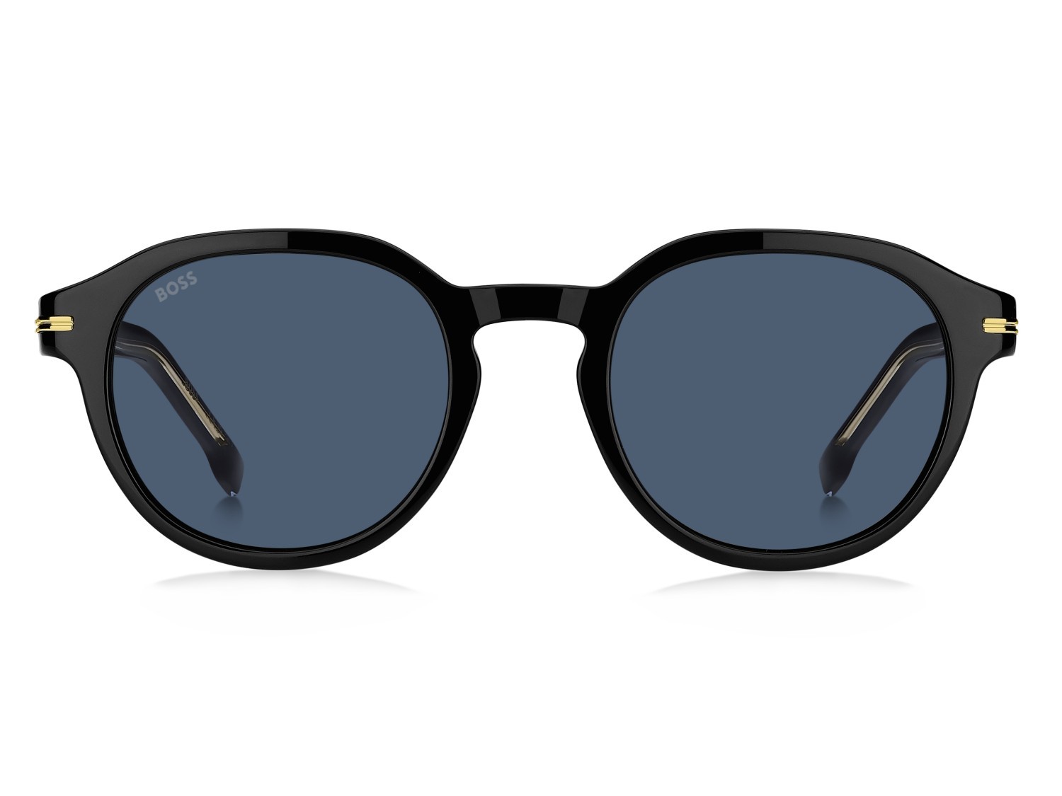 Occhiali da sole Hugo Boss 1721/S 207548 807 KU colore black forma rettangolare lenti blue