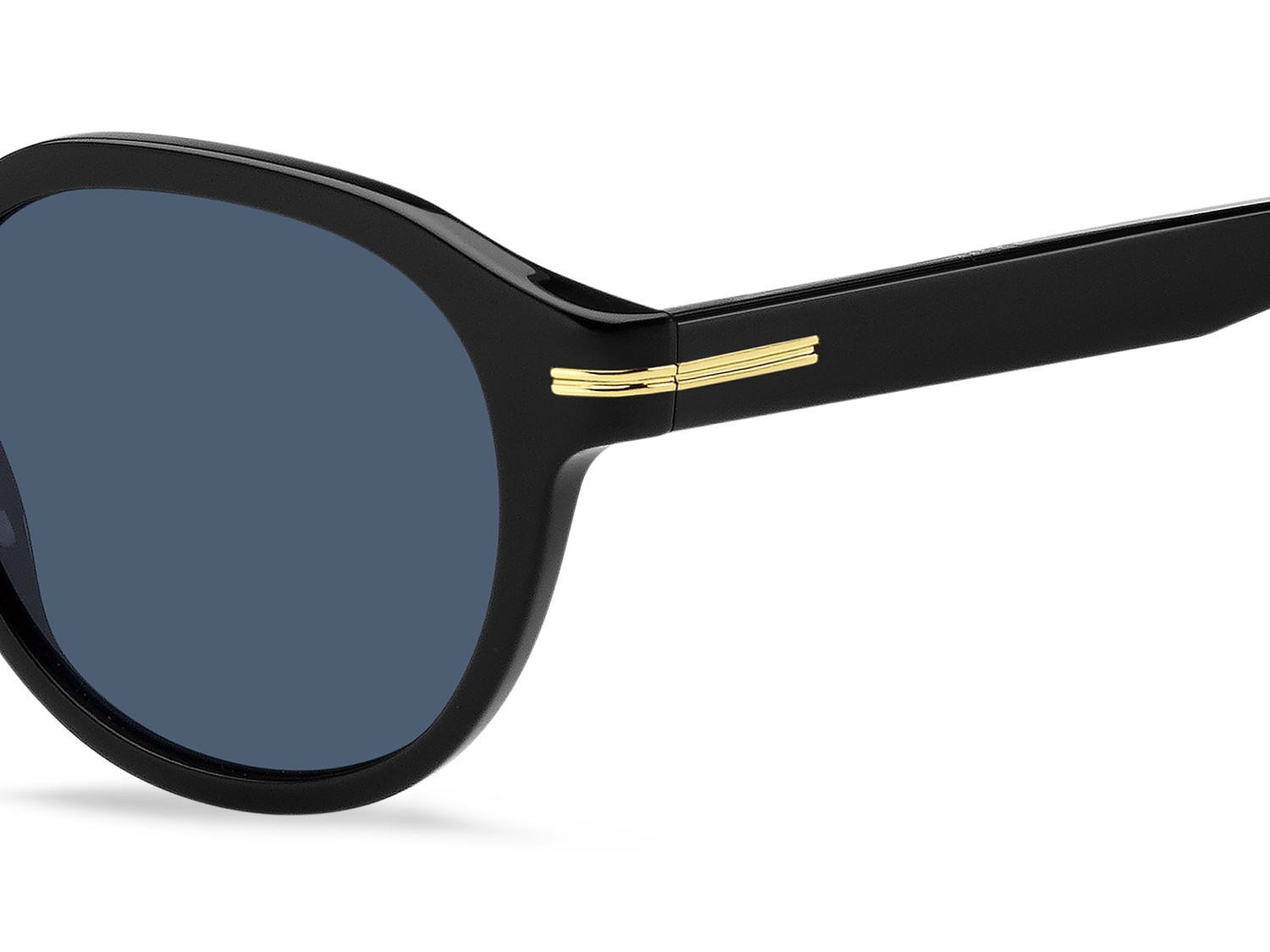 Occhiali da sole Hugo Boss 1721/S 207548 807 KU colore black forma rettangolare lenti blue