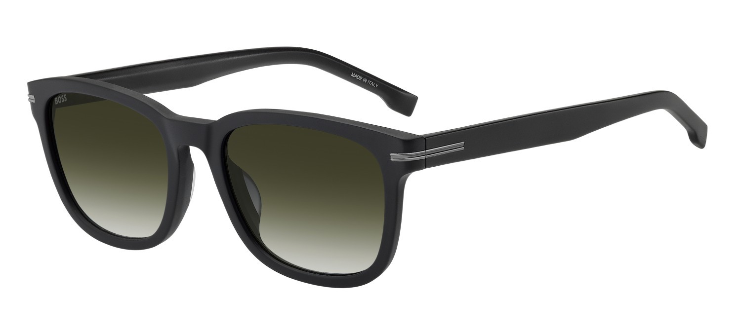 Sonnenbrillen Hugo Boss 1722/G 207549 003 9K farbe matte black form rechteckig gläser green shaded