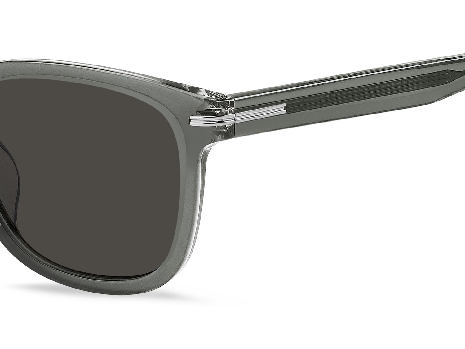 Occhiali da sole Hugo Boss 1722/G 207549 CBL IR colore grey crystal forma rettangolare lenti grey
