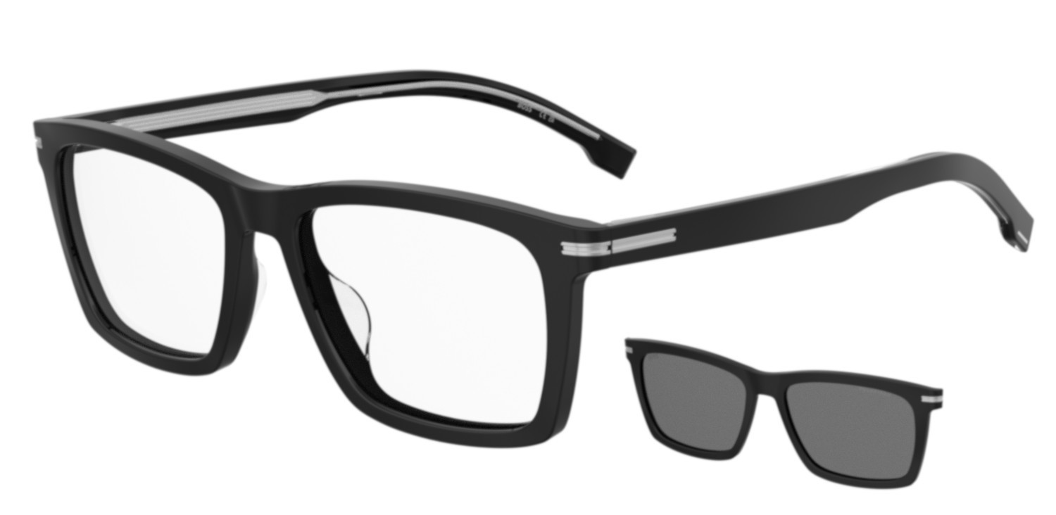 Eyeglasses Hugo Boss 1726/G 207551 807 color black shape rectangle lenses grey polarized
