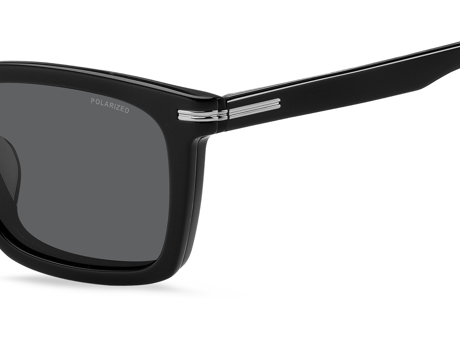 Eyeglasses Hugo Boss 1726/G 207551 807 color black shape rectangle lenses grey polarized