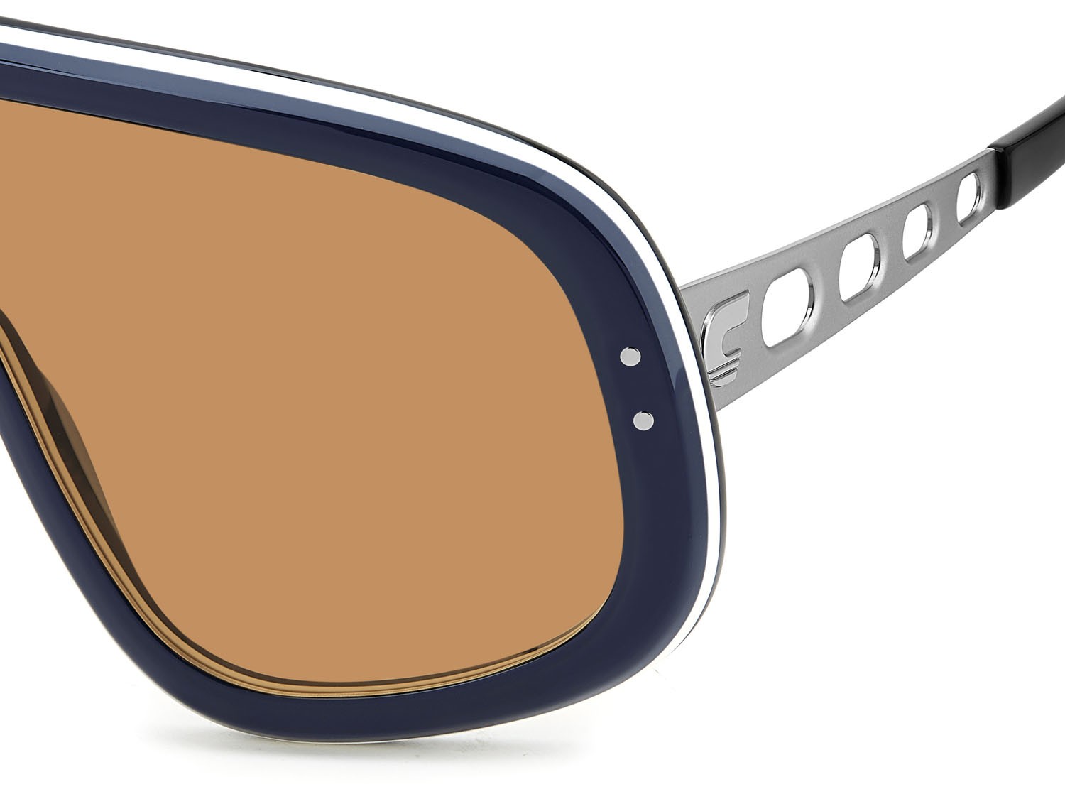 Sonnenbrillen Carrera Flaglab 17 207556 (DTY W7) farbe blue ruthenium form maske gläser orange
