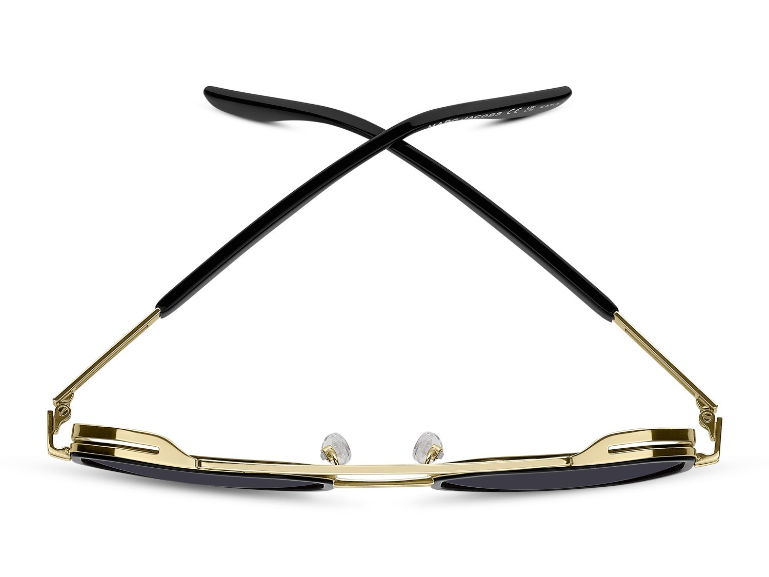 Occhiali da sole Marc Jacobs 782/S 207563 RHL 9O colore gold black_ forma rettangolare lenti dark grey shaded