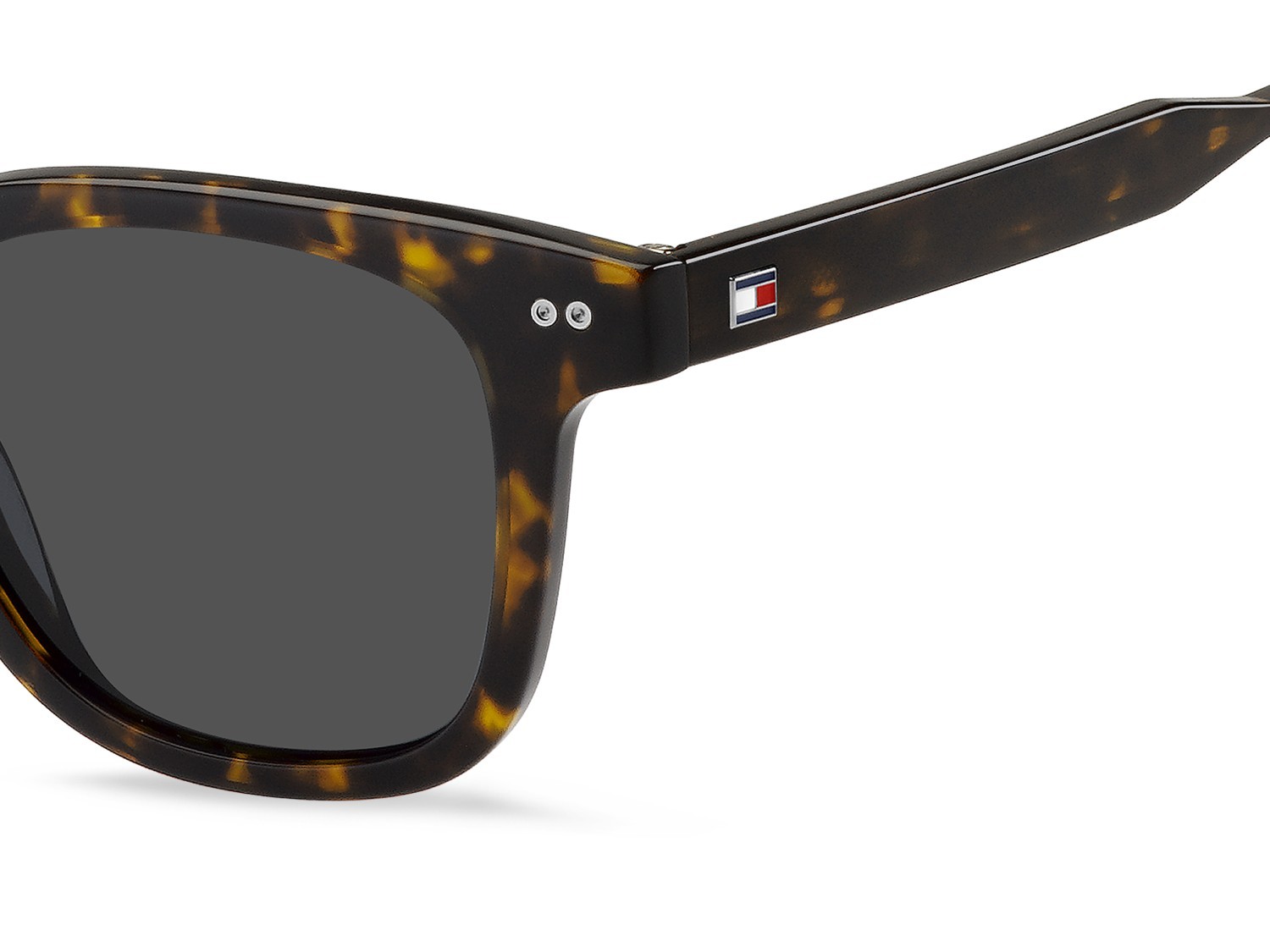 Occhiali da sole Tommy Hilfiger Th 2126/S 207566 086 IR colore havana forma rettangolare lenti grey