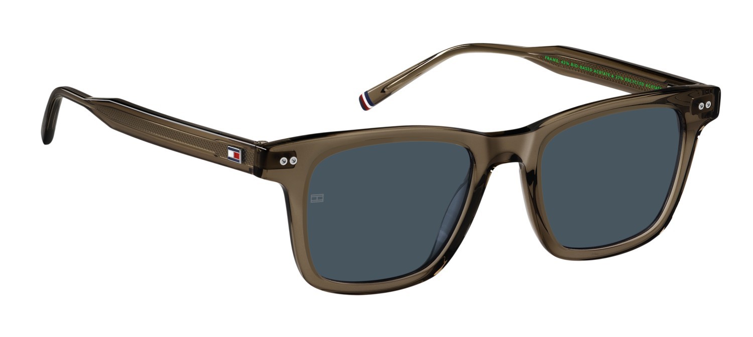 Sonnenbrillen Tommy Hilfiger Th 2127/S 207567 09Q KU farbe brown form rechteckig gläser blue