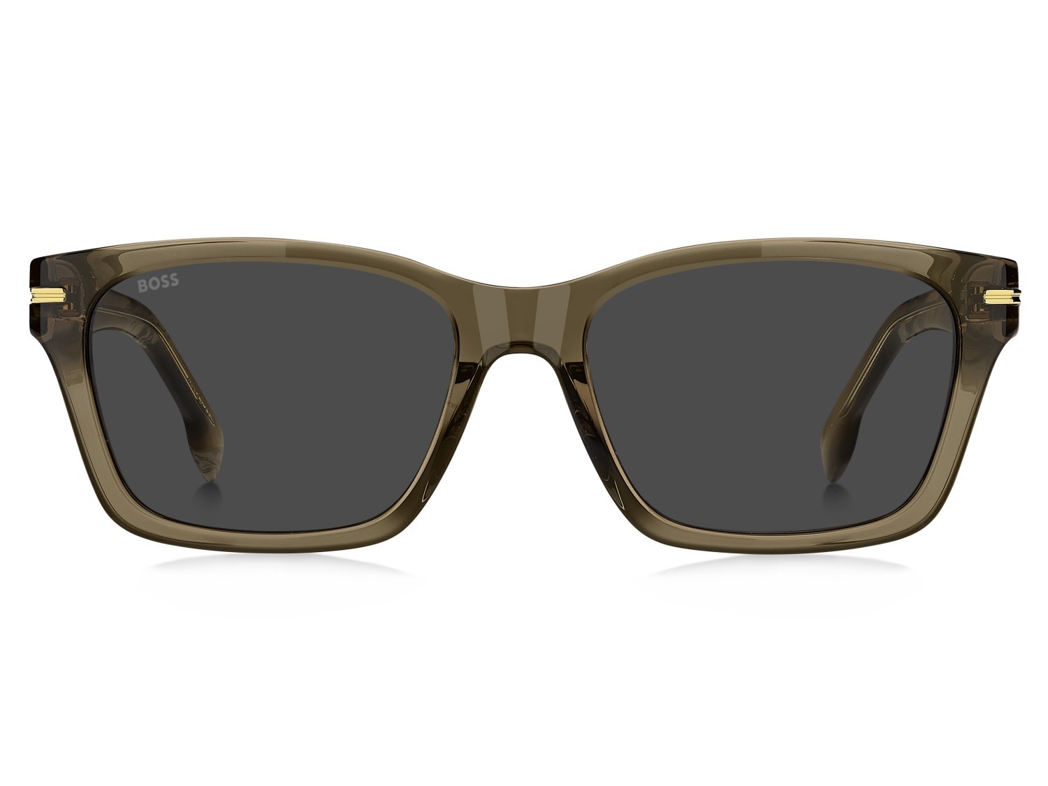 Occhiali da sole Hugo Boss 1739/F 207575 09Q IR colore brown forma rettangolare lenti grey