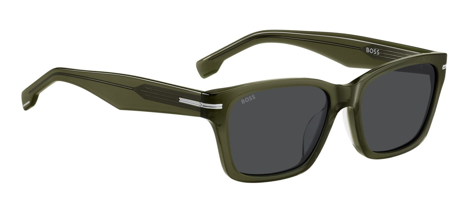 Sonnenbrillen Hugo Boss 1739/F 207575 1ED IR farbe green form rechteckig gläser grey