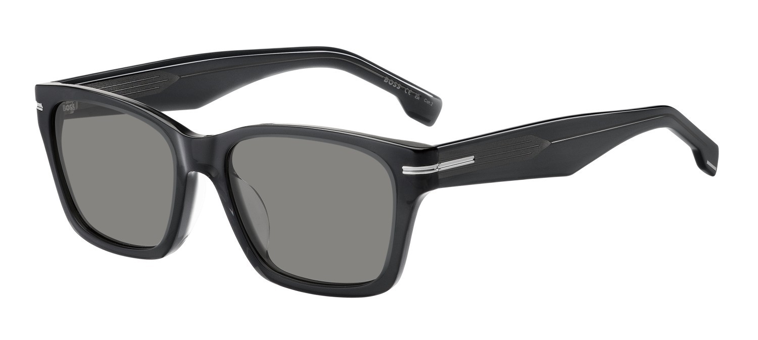 Occhiali da sole Hugo Boss 1739/F 207575 KB7 IR colore grey forma rettangolare lenti grey