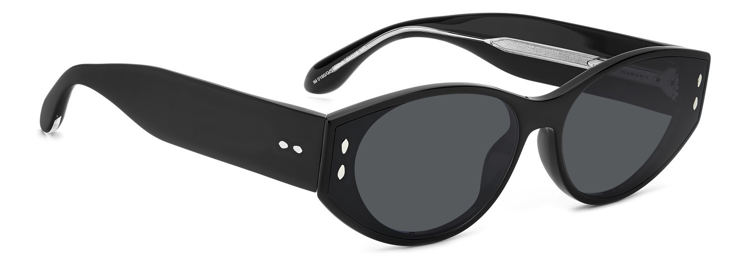 Sunglasses Isabel Marant Im 0185/G 207582 807 IR color black shape oval lenses grey