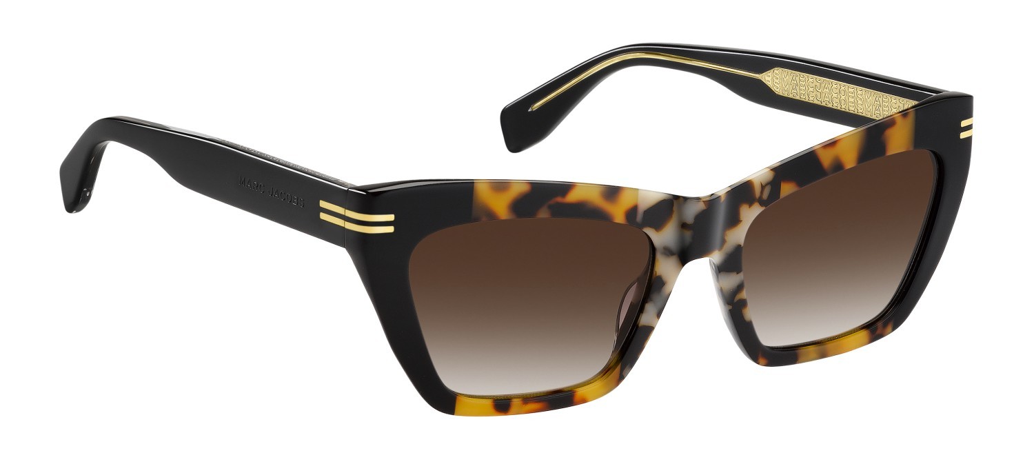 Sonnenbrillen Marc Jacobs Mj 1112/S 207588 086 HA farbe havana form rechteckig gläser brown shaded