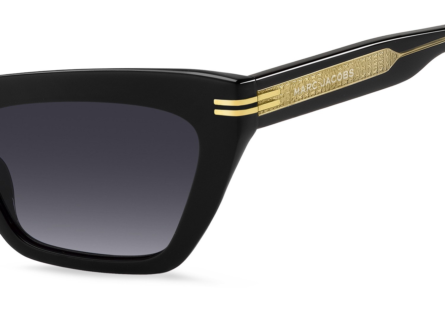 Sonnenbrillen Marc Jacobs Mj 1112/S 207588 7C5 9O farbe black crystal form rechteckig gläser dark grey shaded