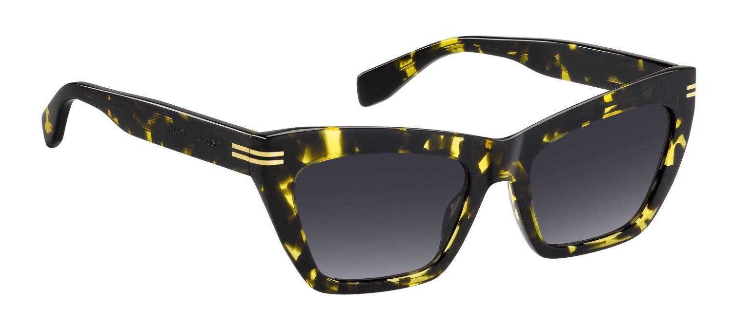 Sonnenbrillen Marc Jacobs Mj 1112/S 207588 EPZ 9O farbe yellow havana form rechteckig gläser dark grey shaded