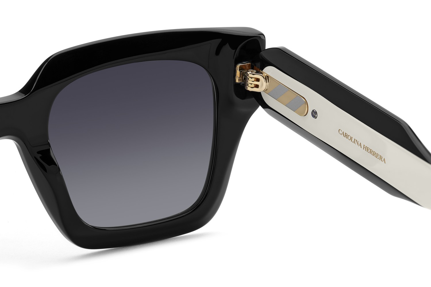 Occhiali da sole Carolina Herrera Her 0255/S 207591 807 9O colore black forma quadrato lenti dark grey shaded