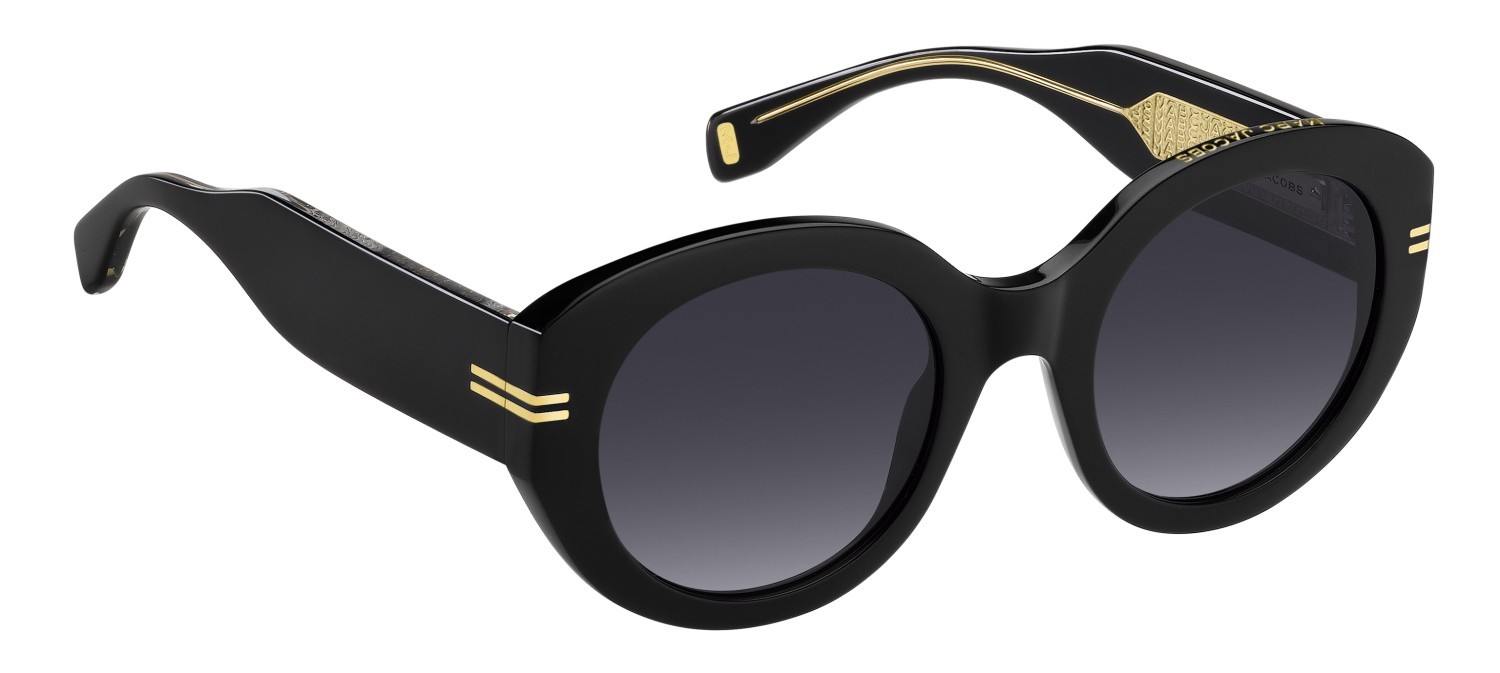 Sonnenbrillen Marc Jacobs Mj 1110/S 207593 807 9O farbe black form oval gläser dark grey shaded
