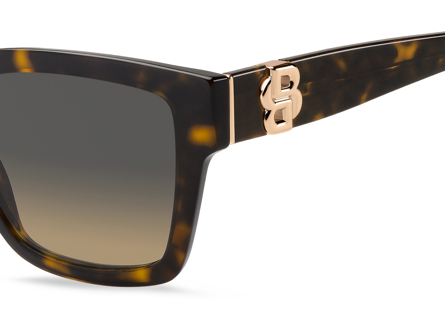 Sunglasses Hugo Boss 1744/S 207594 086 PR color havana shape rectangle lenses grey brown doubleshade